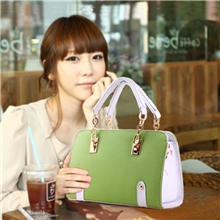 韩版2013新款潮女包包糖果撞色手提包百魅女包复古单肩斜挎女式包