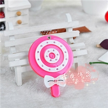 厂家直销手机DIY贴钻饰品配件韩国亚克力卡通镜子超可爱棒棒糖