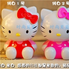 厂家直销hellokitty坐姿半边大KT猫吸盘公仔3D立体贴钻素材