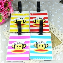 厂家批发卡通行李牌PVC行李牌款式齐全小额混批