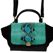 欧美同款鳄鱼纹蝙蝠包广州真皮包包包批发时尚女包厂家直销