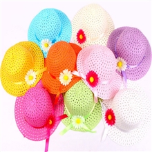 韩版女童帽子夏季遮阳太阳花套装防晒盆帽+手提包批发