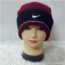 热卖男帽点子花帽针织帽翻边男士帽直筒帽厂家直销