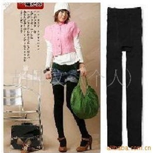 1302秋冬保暖大码竹炭拉绒裤彩色加厚保暖连裤打底裤