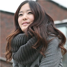 韩版披肩毛线保暖围巾超长纯色男女通用款针织围脖N-M0008