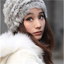 皮草手工100%兔毛帽子