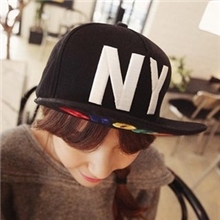 韩国进口代购正品partysu时尚起义NY彩色字母棒球帽鸭舌帽