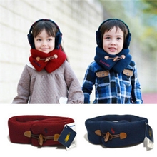 2013秋冬木扣儿童新款围巾儿童围脖围脖脖套批发