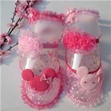 韩版宝宝可爱发箍式儿童空顶帽子卡通蕾丝花边遮阳帽女童太阳帽夏