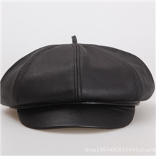 2013新款绵羊皮八角帽画家帽秋冬季老人保暖真皮帽子热价热卖