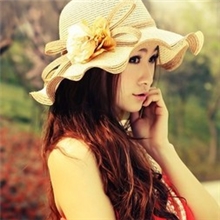 M2024遮阳帽防紫外线帽子女夏天时尚沙滩帽草帽太阳帽防晒