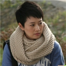 小爸爸李三妹马伊琍同款围巾围脖仿羊绒男女冬季粗毛线脖套厚围巾