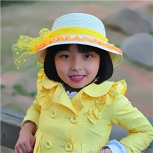 安安直销2013年新款夏季韩版童帽蕾丝花边儿童礼帽ER2H-14