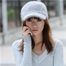 新款外贸帽纯色糖果色兔毛棒球帽男女通用情侣款光板休闲帽子批发