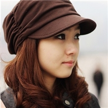 2013韩版秋冬新款针织帽时尚百褶皱时装帽秋冬帽子套头帽批发