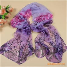 围巾真丝丝巾批发2013新款玫瑰丝巾外贸围巾批发T16