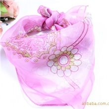 时尚简约百搭丝巾小丝巾方巾雪纺方巾混批或团批