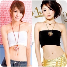 N2015厂家直销莫代尔一字抹胸纯色淑女裹胸/抹胸