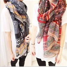 2013秋冬巴厘纱几何图形条纹围巾波西米亚民族风围巾披肩批发B14