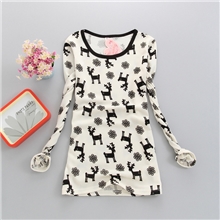 2013秋冬季新款韩国羊绒加厚印花多色修身中长款打底衫打底衣批发