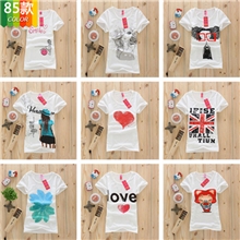 2013夏季新款女式短袖t恤女士白色t恤打底衫批发最低价不包邮