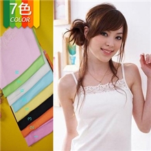 女装糖果色多色可选小背心蕾丝边小吊带