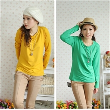 一件代发女装打底衫新款韩版牛奶丝加绒保暖衣/打底衫长袖批发