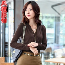 网络热销爆款女装批发t恤2013新款秋装季时尚百搭长袖打底衫t恤