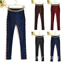 2013秋季女装批发韩版修身灯芯绒女裤打底裤小脚裤铅笔裤