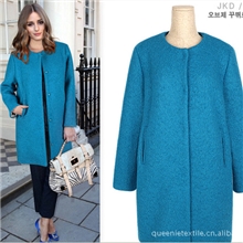 厂销2013新款羊绒大衣面料秋冬毛料厚圈圈伦敦呢