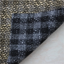 绍兴粗纺斜纹毛呢烫金面料男女装外套面料