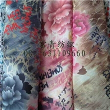雪纺纱印大花/雪纺印花面料批发/雪纺服装面料/W1001