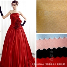 批发进口半光395婚纱布料|高档婚纱厚缎|婚纱晚妆礼服布料