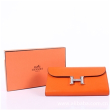 厂家混批发爱马仕真皮钱包H扣韩版全牛皮钱夹男女通用款卡包