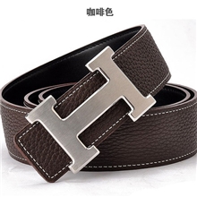 厂家批发牛皮男女式爱马仕真皮皮带一比一腰带平滑H扣配原版包装