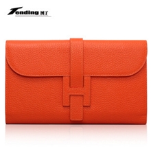 厂家H爱马仕钱包批发真皮钱夹韩版牛皮男士女士手包长款H扣卡包
