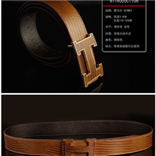 2012新款爱马仕皮带男士真皮皮带顶级头层牛皮小蜥蜴纹