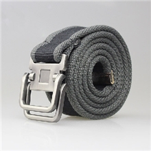 双环扣男式帆布皮带帆布腰带