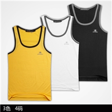 精疏棉弹力背心男宽松运动休闲打底背心淘宝爆款代销代发=719=