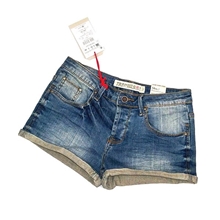 [天天特批]ZAR*TRF新款翘臀羊羔绒牛仔短裤热裤女批发厂家