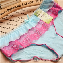 满额包邮淘宝爆款女式内裤蕾丝花边可爱内裤竹炭内裤批发3031-2