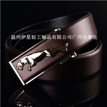 男士正品真皮高档次捷豹男士皮带时尚百搭韩版爆款腰带商务带