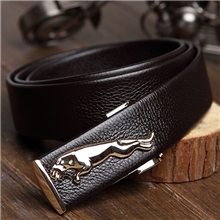 高档次捷豹皮带真皮皮带纯牛皮腰带男潮流时髦新款休闲皮带