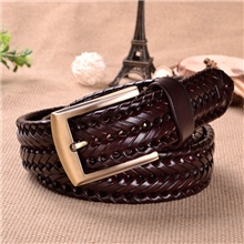 编织腰带男女士编制腰带牛皮编织复古皮带牛仔裤腰带男潮