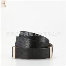 外贸鳄鱼纹进口牛皮超时尚女式真皮腰封