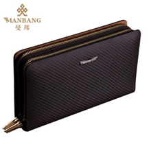 2013新款曼邦男士手包进口编织纹牛皮手拿包2013时尚品质手抓包