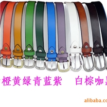H015色彩系列头层牛皮女式腰带真皮皮带糖果皮带11色