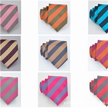 供应100%南韩丝行政条纹领带厂价直销100条起批发混批多款多色