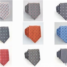 嵊州厂家供应成年男士休闲领带100%涤纶新潮提花领带11色供选