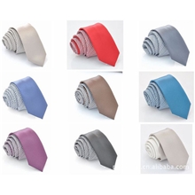 领带厂家批发定做色织涤丝个性韩版窄领带品质保证价格实惠